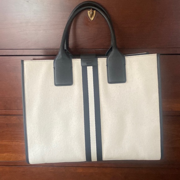 DKNY DONNA KARAN NEW YORK Large Carlita Canvas Book Tote...